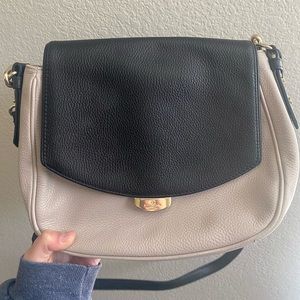 Kate Spade Leather Two Tone Color Block Convertible Shoulder Bag